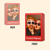 (TEST) Cadeau humoristique, style mascotte exagérée et cartoon - Plaque acrylique personnalisée pour couple (Copie)