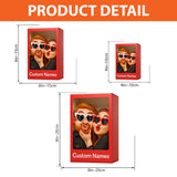 (TEST) Cadeau humoristique, style mascotte exagérée et cartoon - Plaque acrylique personnalisée pour couple (Copie)