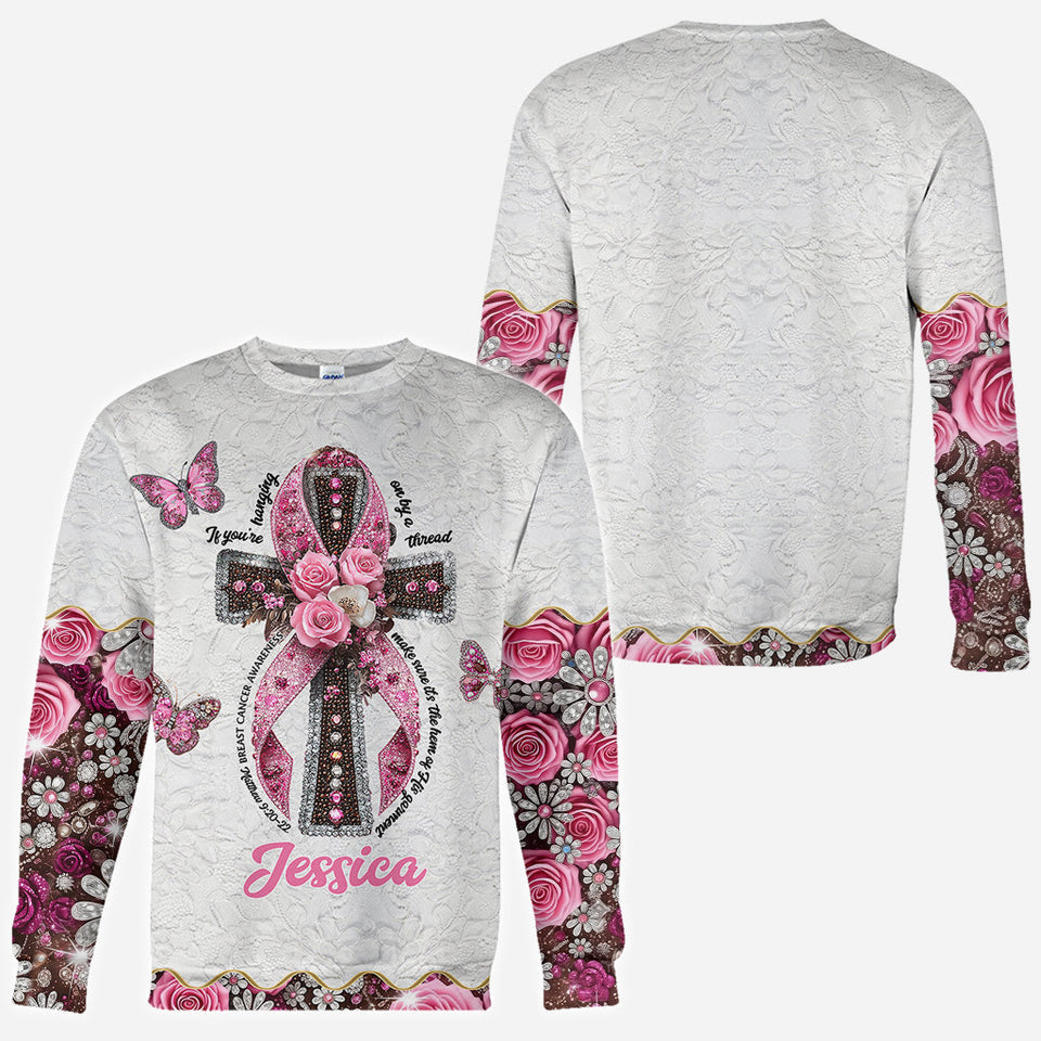 Faith Hope Love - Personalized Breast Cancer Awareness All Over Shirt