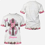 Faith Hope Love - Personalized Breast Cancer Awareness All Over Shirt