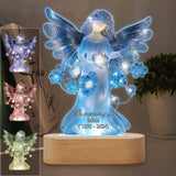 À la mémoire de - Plaque commémorative personnalisée avec socle lumineux