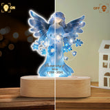À la mémoire de - Plaque commémorative personnalisée avec socle lumineux