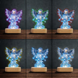 À la mémoire de - Plaque commémorative personnalisée avec socle lumineux