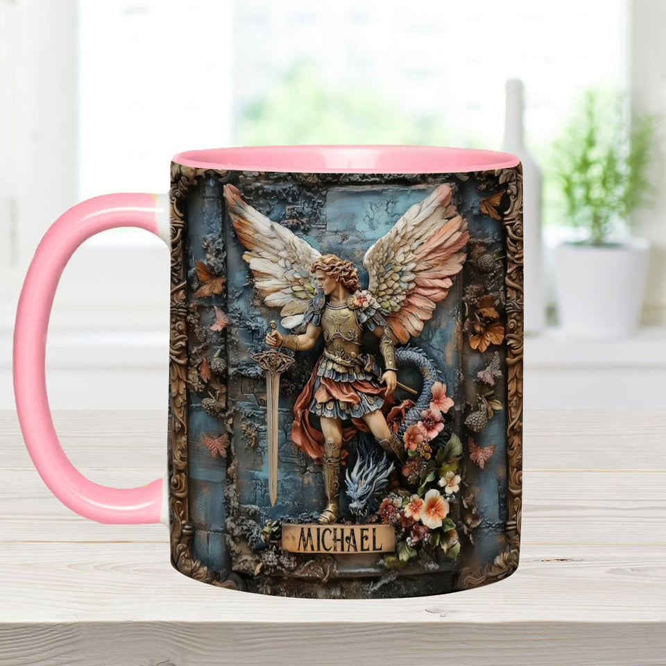 Archangel Michael - Personalized Christian Accent Mug