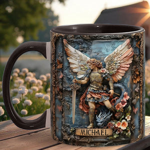 Archangel Michael - Personalized Christian Accent Mug
