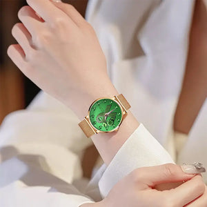 Green Ribbon - Personalized Mental Health Awareness Women Hand Watch