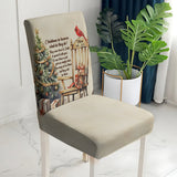 Ensemble de housses de chaises commémoratives personnalisées « Christmas In Heaven Cardinal »