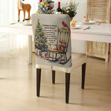 Ensemble de housses de chaises commémoratives personnalisées « Christmas In Heaven Cardinal »