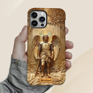 Archangel Michael - Personalized Christian Full Print Phone Case
