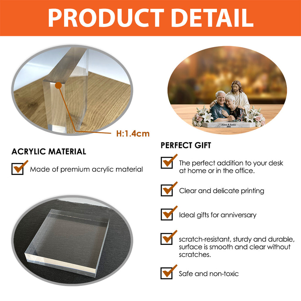 Memorial Gift For Lost Of Loved Ones - Personalized Memorial Custom Shaped Acrylic Plaque