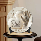Dad You Are The Piece That Holds Us Together - Personalized Father Ceramic Round Plate