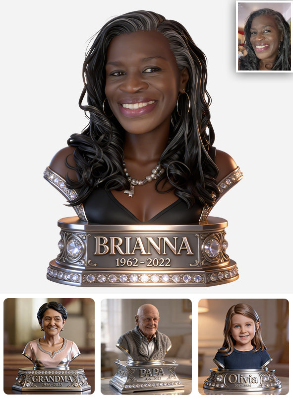 Memorial Statue - Personalized Memorial Custom Shaped Acrylic Plaque