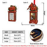 Christmas In Heaven - In Loving Memorial - Personalized Memorial Flip Ornament