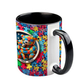 You Are My Heart - Personalized Autism Awareness Accent Mug