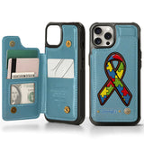 Autism Awareness - Personalized Autism Awareness Wallet Phone Case