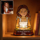 Eternal Glow Memory Candle - Personalized Memorial Candle Holder Sign