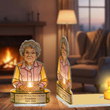 Eternal Glow Memory Candle - Personalized Memorial Candle Holder Sign