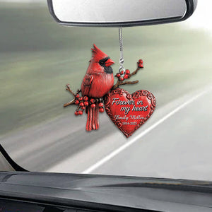 Forever In My Heart - Personalized Memorial Car Ornament