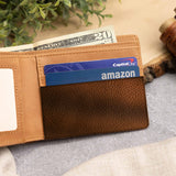 I Will Carry You With Me - Personalized Memorial Leather Wallet