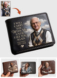 I Will Carry You With Me - Personalized Memorial Leather Wallet