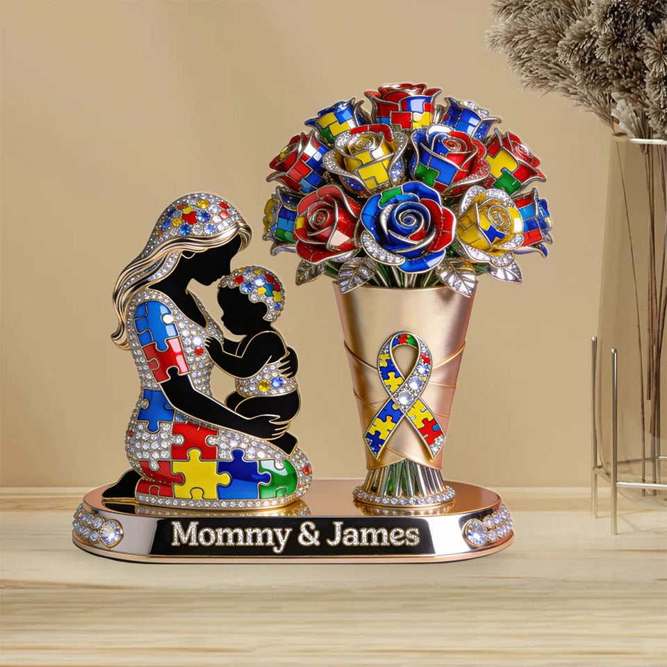 Custom Any Photo - Personalized Autism Awareness Custom Shaped Acrylic Plaque