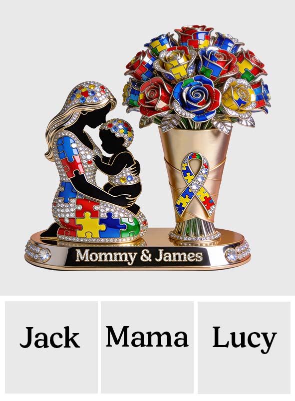 Custom Any Photo - Personalized Autism Awareness Custom Shaped Acrylic Plaque