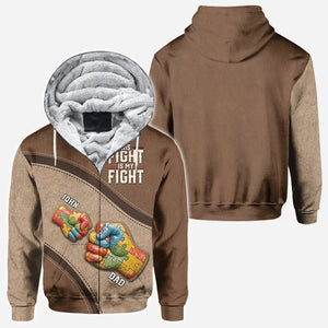 His/ Her Fight Is My Fight - Personalized Autism Awareness All Over Shirt
