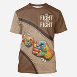 His/ Her Fight Is My Fight - Personalized Autism Awareness All Over Shirt