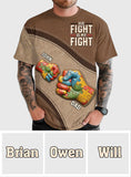 His/ Her Fight Is My Fight - Personalized Autism Awareness All Over Shirt
