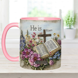 He Is Risen - Personalized Christian Accent Mug