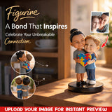 Autism Mom and Kid - Personalized Autism Awareness Premium 3D Figurine