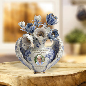 Toile De Jouy Floral - Personalized Memorial Custom Shaped Acrylic Plaque