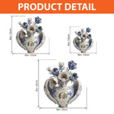 Toile De Jouy Floral - Personalized Memorial Custom Shaped Acrylic Plaque