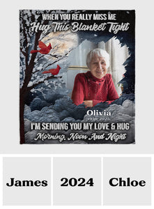 A Hug From Heaven - Personalized Memorial Blanket