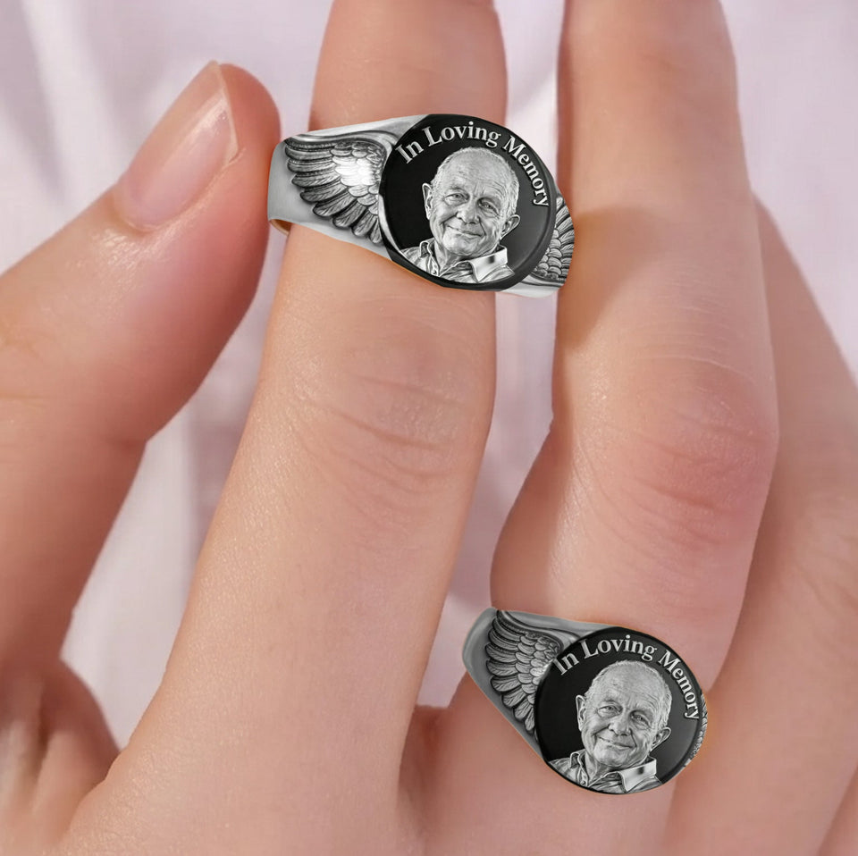In Loving Memory - Personalized Memorial Signet Ring