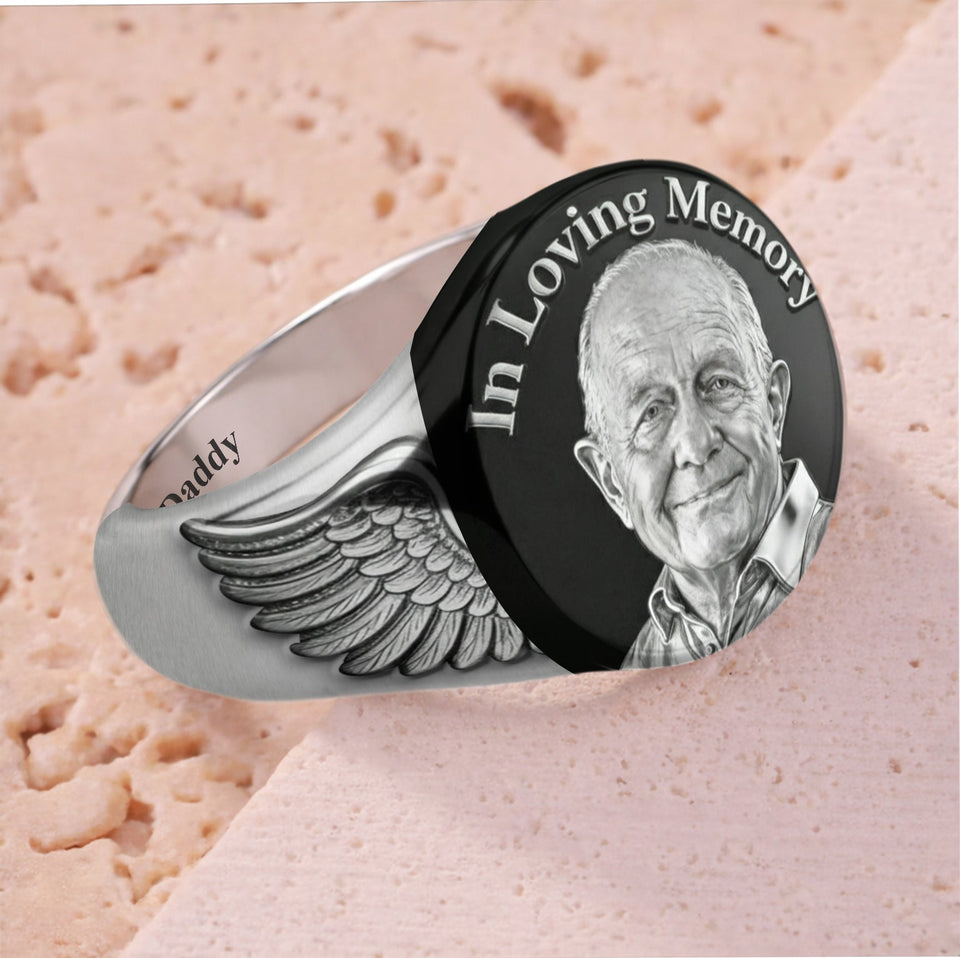 In Loving Memory - Personalized Memorial Signet Ring