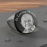 In Loving Memory - Personalized Memorial Signet Ring