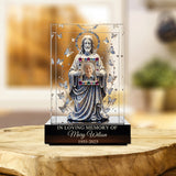 À jamais dans nos cœurs - Plaque commémorative personnalisée en acrylique de forme personnalisée