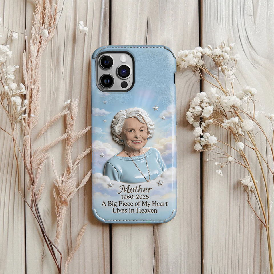 Custom Any Photo - A Big Piece Of My Heart - Personalized Memorial Full Print Phone Case