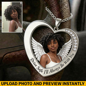 Custom From Any Photo, Car Interior Decoration, Steering Wheel Rosary Charm - Personalized Memorial Bracelet With Charms