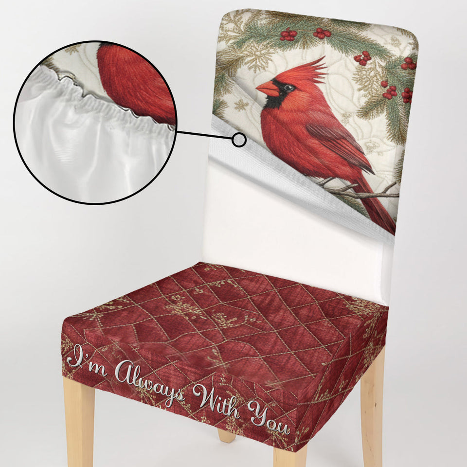 Ensemble de housses de chaises commémoratives personnalisées « Cardinals, je suis toujours avec vous »