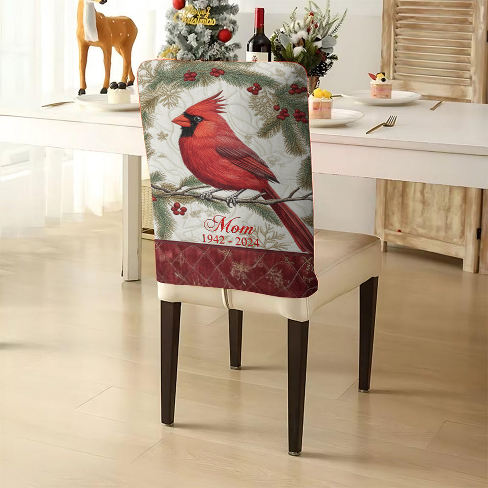 Ensemble de housses de chaises commémoratives personnalisées « Cardinals, je suis toujours avec vous »