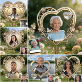 Le moment où votre cœur s'est arrêté - Plaque commémorative personnalisée en acrylique pour jardin
