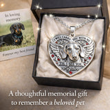 Memorial Gift, Til I See You Again - Personalized Memorial Shaped Metal Pendant Necklace
