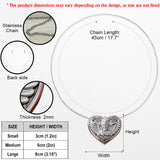 Memorial Gift, Til I See You Again - Personalized Memorial Shaped Metal Pendant Necklace