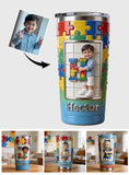 Autism Letter - Personalized Autism Awareness Tumbler