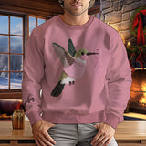 Pink Hummingbird Knit - Personalized Breast Cancer Awareness Ugly Sweater