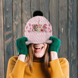 Ghost Breast Cancer Awareness - Personalized Breast Cancer Awareness Beanie Hat