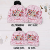 Ghost Breast Cancer Awareness - Personalized Breast Cancer Awareness Beanie Hat