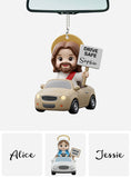Drive Safe! - Personalized Christian Car Ornament